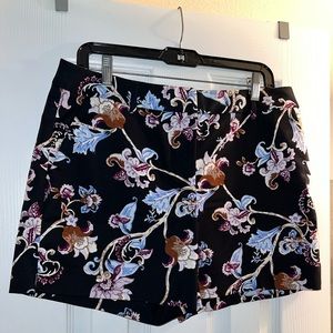 Floral shorts wear with tights or knee high boots! Make it cute for winter!